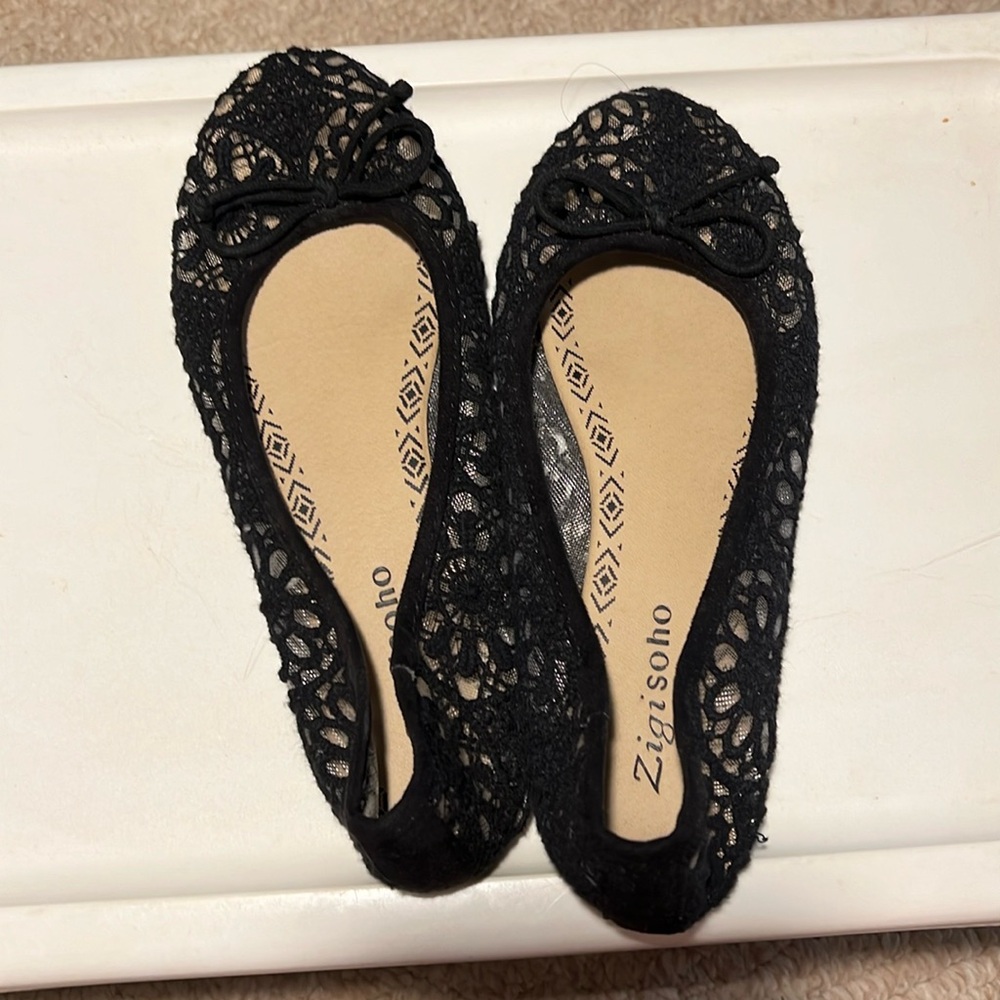 Round toe ballet slip-on flats